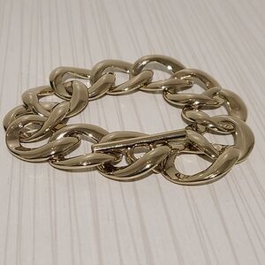 Cuban Link Gold Tone Bracelet